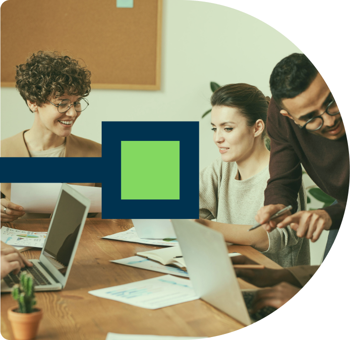 Illustration of a semi-truck with integrated AI technology, showcasing advancements in trucking.